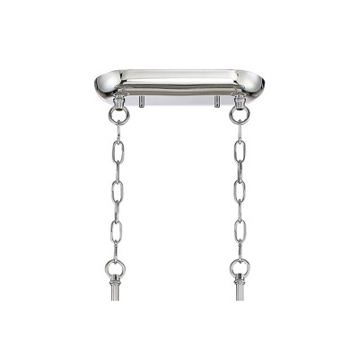 Mirabell Chrome 37" LED Island Pendant with Clear Crystal Droplets