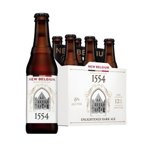 New Belgium 1554 Black Ale Beer - 6pk/12 fl oz Bottles - 1 of 4