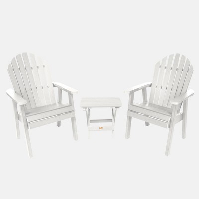 Hamilton 3pc Outdoor Set with Deck Chairs & Folding Side Table - highwood