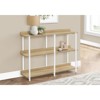 FONTOI 3-Tier Side Table, Console Table with 2 Storage Shelves for Living Room, Bedroom, Narrow Space, Entryway, Natural, 12"*34"*47.25" - 2 of 4