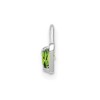 Black Bow Jewelry Aug Synthetic Peridot 14k White Gold Heart Pendant Enhancer, 5mm - 2 of 4