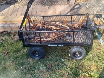 Gorilla Carts Steel Utility Cart, 9 Cubic Feet Garden Wagon with Removable  Sides, 1 Piece - Harris Teeter