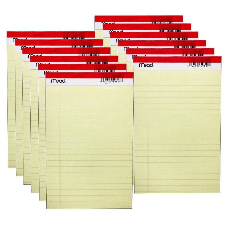 Mead® Junior Legal Pad, 5" x 8", 50 Sheets Per Pad, 12 Pads, 1 of 3