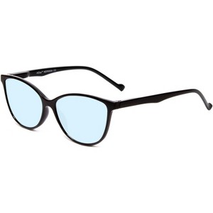 Calabria MDR8004 Designer Blue Light Eye Glasses Ladies Cateye Gloss Black 49 mm - 1 of 1