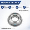Unique Bargains Durable Chrome Steel Flanged Ball Bearing 10 4mm x 8mm x 3mm - 2 of 4