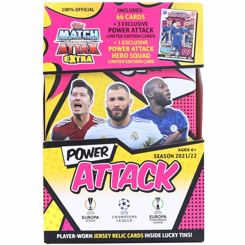 Topps 2021/2022 Topps UEFA Champions League Match Attax Extra Mega Tin | Power Attack, 1 of 3