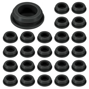 Unique Bargains Rubber Corrosion-Resistant Silicone Snap-in Locking Hole Plugs Black - 1 of 4