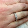 Pompeii3 1ct 3-stone Diamond Engagement Ring 14K White Gold - 3 of 4