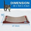 Gulches Cat Scratcher Cardboard Lounge Bed with Bell Ball Toy - 4 of 4