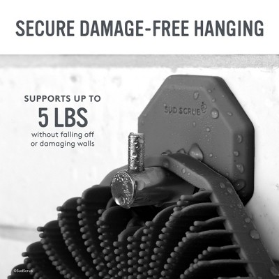 Charcoal Silicone and Stainless Steel Antimicrobial Shower Hook