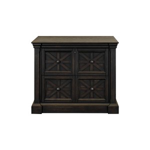 Martin Furniture Kingston Traditional Wood Lateral File Dark Brown: 2-Drawer, No Assembly, 36"W x 30"H x 23"D - 1 of 4