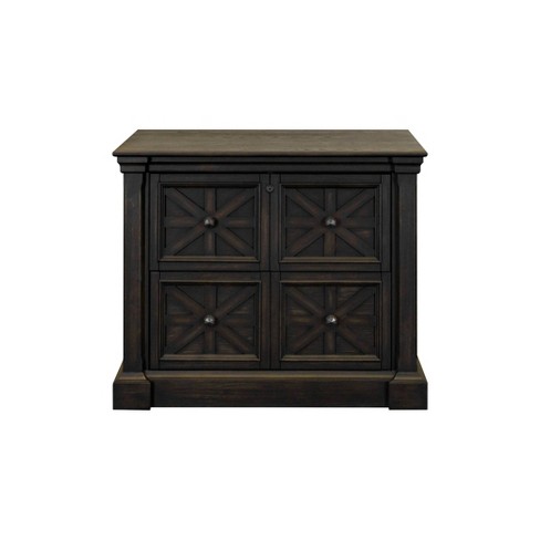 Martin Furniture Kingston Traditional Wood Lateral File Dark Brown: 2-Drawer, No Assembly, 36"W x 30"H x 23"D - image 1 of 4