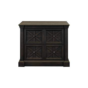 Kingston Traditional Wood Lateral File Dark Brown - Martin Furniture