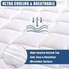 Twin XL Mattress Pad, Waterproof Cooling Cover with Deep Pocket, Breathable Noiseless - 2 of 4