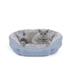 PureWags Small Dog Bed, Round Cat Bed Washable for Indoor Cats, Non-Slip Base and Removable Cushion, Pet Bed for Puppy and Kitten - 2 of 4