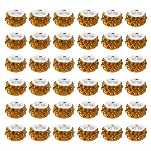 Unique Bargains Round Ball DIY Rhinestone Clay Bead for Jewelry Making 60 Pcs - 1 of 4
