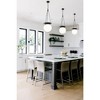 Calhoun 13" Steel Pendant Light with Milk Glass Globe - Dimmable, 1 Bulb, 60W, Dry Rated - 2 of 4