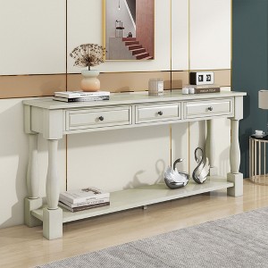 NicBex Console Table 63" Long Entryway Table with Drawers and Shelf Side Table for Entryway, Hallway, Living Room - 1 of 4