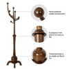 Bekrvio Heavy Duty Freestanding Coat Rack - Sturdy Round Base, Coat Tree Stand for Jacket, Hat - Entryway/Bedroom - 3 of 4