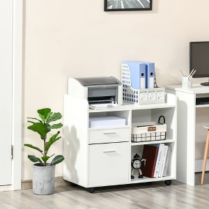 NicBex Mobile File Cabinet Storage Cabinet Organizer with Drawer and Cabinet, Printer Stand with Castors for Home, Office - 1 of 4