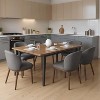 Dining Chair Set of 6,Modern Upholstered Kitchen Chairs with Ergonomic Back Support,265lbs Capacity Dining Room Chairs with Wood Legs - 2 of 4