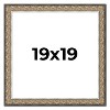 PosterPalooza | Square Ornate Silver Picture Frame - UV Acrylic, Foam Board Backing, Hanging Hardware - 2 of 4