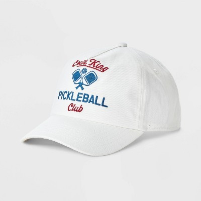 Men's Court King Pickleball Baseball Hat - Goodfellow & Co™ White