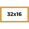PosterPalooza | 32x16 Bamboo Picture Frame, UV Acrylic, 4 Finishes - Brown, Black, Gold, and Natural - 2 of 4