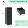 Munora - 4-Drawer Vertical File Cabinet with Lock - Heavy Duty for Letters/Legal/A4 Files - Black - 3 of 4