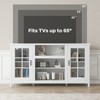 TV Stand for 65 Inch TVs Entertainment Center with Storage Cabinets  for Living Room 59 * 13.8 * 31.6 Inch - 4 of 4