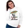 Funny Beach Skeleton Bone Chillin Sweatshirt for Men or Women Brisco Brands - 4 of 4