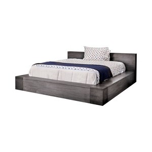Page Low Profile Platform Queen Bed Gray - Sun & Pine