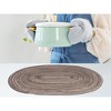 REGALWOVEN Polyester Oval Farmhouse Dining Kitchen Placemat 6 Pcs - 4 of 4