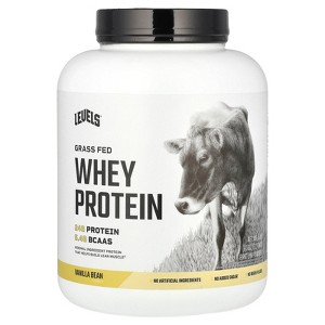 Levels Grass Fed Whey Protein Powder, Vanilla Bean, 5 lb (2.27 kg) - 1 of 2