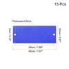 Unique Bargains DIY Laser Printing Office Engraving Blank Metal Card 15 Pcs - 2 of 4