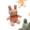 TopComfy Baby and Toddler Learning Toys Knitted Stuffed Bunny Soft Toy Fine Knitted Texture Plush Belly Filling Baby Toy For Kids, Pink, 9"*6"*5" - 2 of 4
