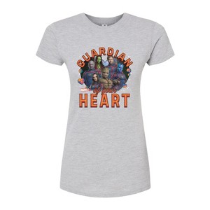 Women's - Marvel - Guardian Of Your Heart Valentine Fitted Graphic T-Shirt - 1 of 3