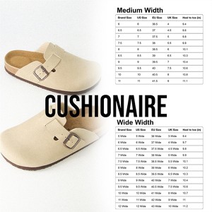 CUSHIONAIRE Hana Womens Clogs | Comfortable Vegan Suede Clogs for Women | Memory Foam, Wide Widths Available - 1 of 4