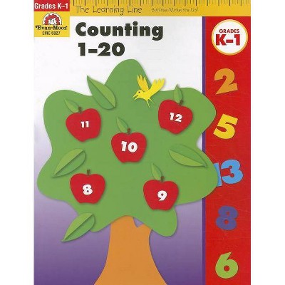 Counting 1-20, Grades K-1 - (Learning Line) by  Evan-Moor Educational Publishers (Paperback)