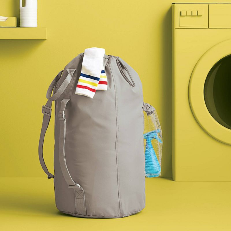 Laundry Bag with Pocket Gray - Room Essentials&#8482;, 1 of 3
