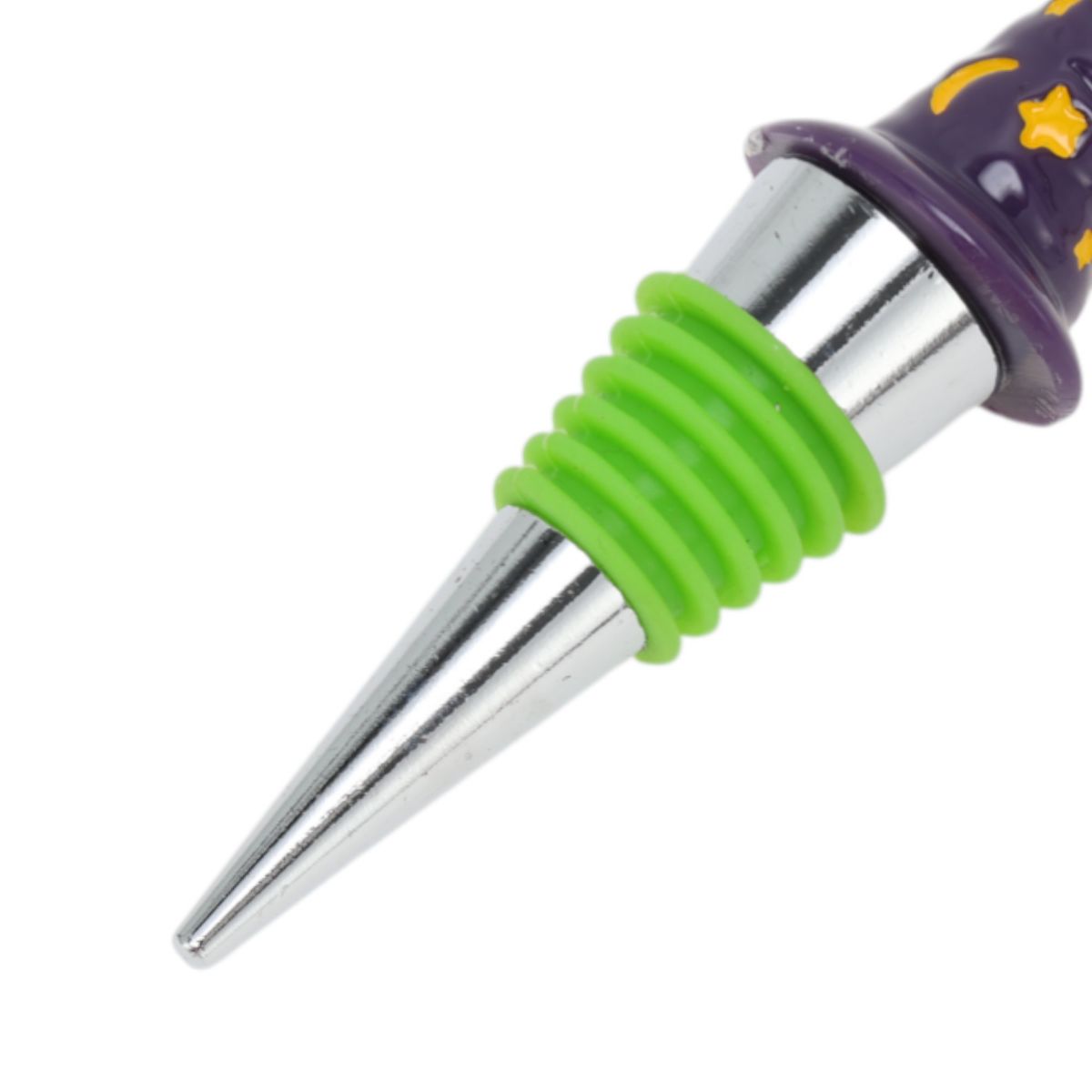 Unique Bargains Halloween Pointed Hat Silicone Stopper Aluminum Alloy TPE Resin 4.02"x1.10"x1.10" 1 Pc - thumbnail 6
