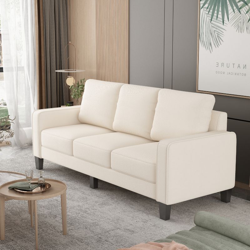 75" Modern Living Room Furniture Fabric Sofa - ModernLuxe, 5 of 11