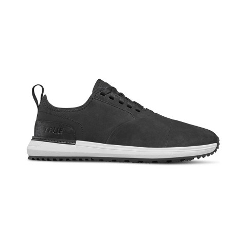 True linkswear Lux Pro Tour Premium Leather Golf Shoes (Tour Black, 10.5)