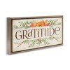 Stupell Industries Seasonal Gratitude Floral Leaves Floating Frame Canvas Art, Brown, 25" x 11" - 2 of 4