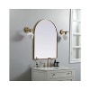Elegant Lighting Metal Frame Arch Mirror 27x36 Inch in Brass - 3 of 4