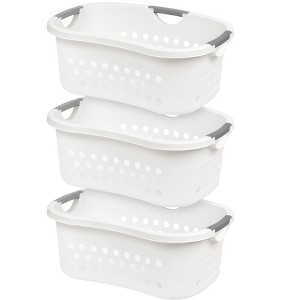 IRIS USA Plastic Clothes Laundry Basket, Hamper - 1 of 4