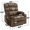 Coolbibila Fabric Power Lift Recliner Chair,Recliner With Vibration Massage And Lumbar Heating,Dual Cup Holders,Power Recliners For Elderly - 4 of 4