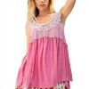 Women's CROCHET TRIM RELAXED TOP - POL - 2 of 3