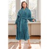 ADR Women's Plush Robe, Women's Plush Bathrobe, Fuzzy Pink Purple Comfy Robe Woman - 2 of 4