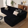 XIZZI Modular Sectional Sofa Couch,L-Shape Upholstered Couch,Modern Minimalist Couches for Living Room,Free Combination Deep Seat Corner Couch - 3 of 4